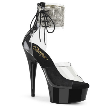 Pleaser DELIGHT-624RS Clr/Blk