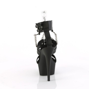 Pleaser DELIGHT-661 Blk Faux Leather/Blk Matte - Img 4