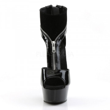 Pleaser DELIGHT-690 Blk Pat-Lamy/Blk Subito 39eu 9us