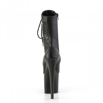 Pleaser ENCHANT-1040PK Blk Faux Le/Blk Matte