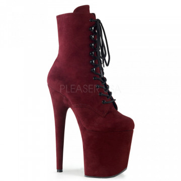 Pleaser FLAMINGO-1020FS Burgundy Faux Suede/Burgun subito 39