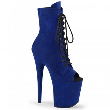 Pleaser FLAMINGO-1021FS Royal Blue Faux Suede/Royal Blue Faux Suede