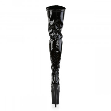 Pleaser FLAMINGO-3000 Blk Str Pat/Blk