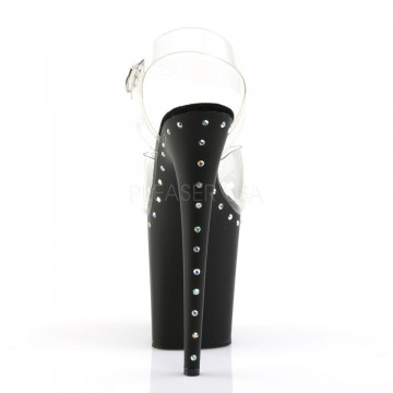 Pleaser FLAMINGO-808ABLS Clr/Blk Matte