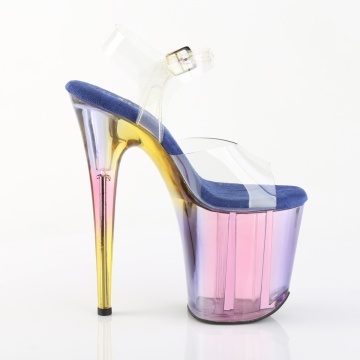 Pleaser FLAMINGO-808HT Clr/Blue Multi Tinted