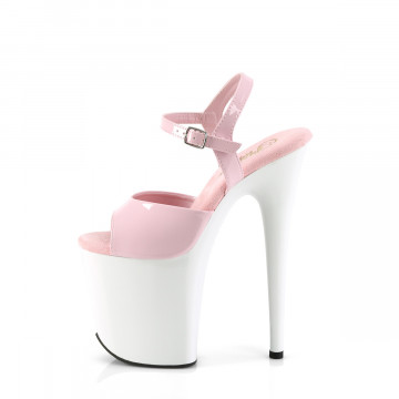 Pleaser FLAMINGO-809 B. Pink Pat/Wht