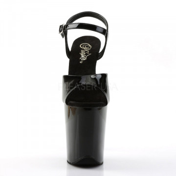Pleaser FLAMINGO-809 Blk Pat/Blk