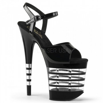 Pleaser FLAMINGO-809LN Blk Pat/Blk