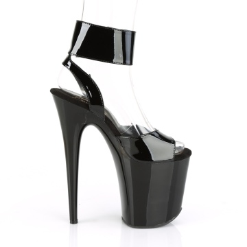 Pleaser FLAMINGO-891 Blk Pat/Blk