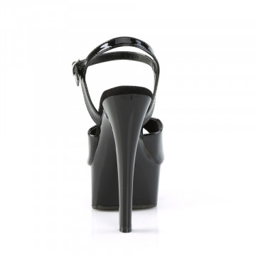Pleaser GLEAM-609 Blk Pat/Blk