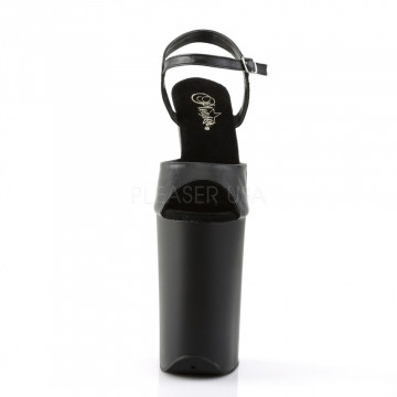 Pleaser INFINITY-909 Blk Faux Leather/Blk Matte