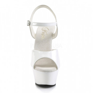 Pleaser KISS-209 Wht Pat/Wht