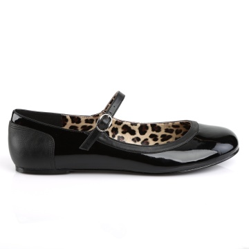 Pleaser Pink Label ANNA-02 Blk Pat-Faux Leather