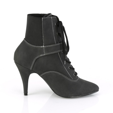 Pleaser Pink Label DREAM-1022 Black Faux Nubuck Leather