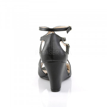 Pleaser Pink Label KIMBERLY-04 Blk Faux Leather