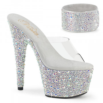 Sandali Pleaser shoes con fascia caviglia brillanti