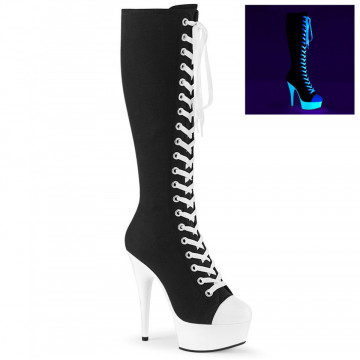 Pleaser Platform Shoes DEL2000SK-02/BCA/NW