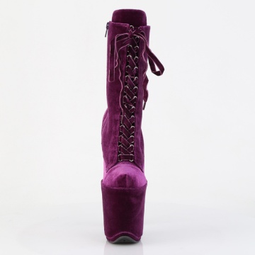 Pleaser Platform Shoes FLAMINGO-1045VEL Purple Subito 10us.
