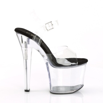 Pleaser RADIANT-708 Clr-Blk/Clr