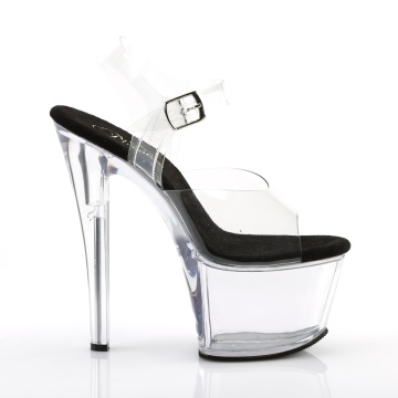Pleaser SKY-308 Clr-Blk/Clr