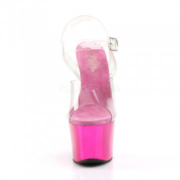 Pleaser SKY-308 Clr/H. Pink Chrome