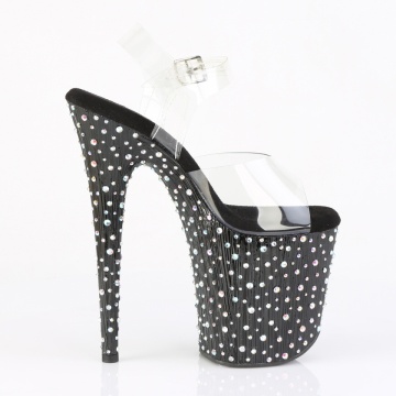 Pleaser STARDANCE-808 Clr/Blk-Slv Multi RS