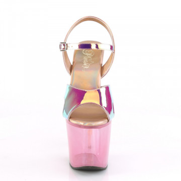 Pleaser UNICORN-711T Pink Shifting TPU/Bubble Gum Pink Tinted