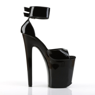 Pleaser XTREME-875 Blk Pat/Blk