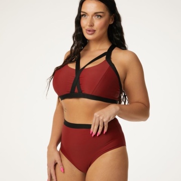 Polerina wear, TOP pole dance Shibari Maroon subito XS Italia