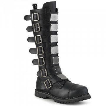 Stivali Demonia RIOT-21MP Blk Vegan Leather - 40EU 8US