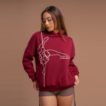 SUPREME POLEDANCER HOODIE Burgundy