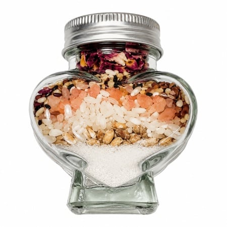 Set prima baita dupa botez cu nasii pentru fetita - Cutie eleganta, sapun, fulg si borcanel cu ingrediente traditionale, decor roz, Denikos® NK107 - Img 5
