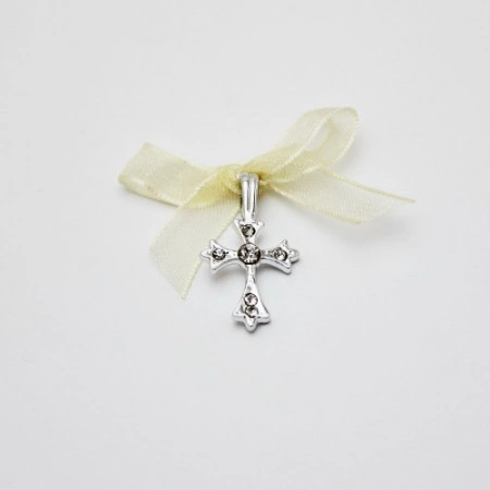 Set 50 cruciulite botez elegante si cutie cruciulite cu dantele cadou CC-012 - Img 2