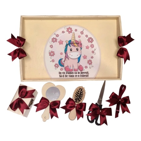 Set tava mot ruperea turtei tema Unicorn, fetita, fundite Grena, Denikos® TV060 - Img 2