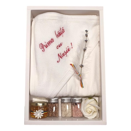 Set prima baita cu nasii, set baita dupa botez, traditional tricolor, Denikos® NK94 - Img 2