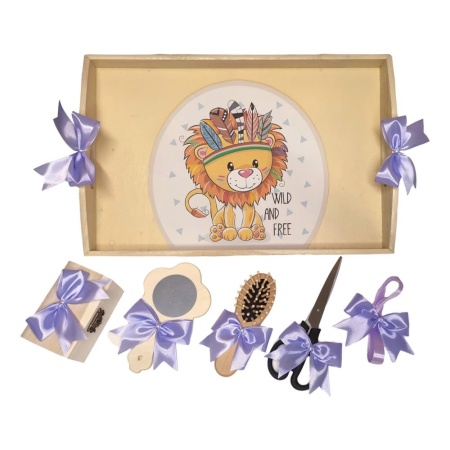 Set tava mot ruperea turtei tema Leu, fundite lila, Denikos® TV046 - Img 2