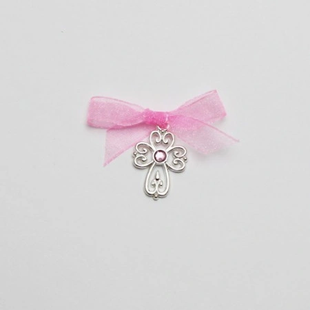 Set 50 cruciulite botez pentru fetita si cutie cadou CC-013 - Img 3