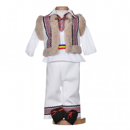 Set botez traditional baiat, trusou botez national, lumanare si costum popular, Denikos® C9297 - Img 4
