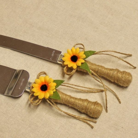 Set tort rustic floarea soarelui P31F