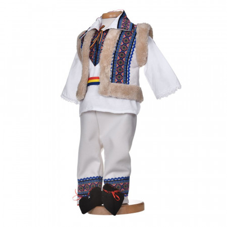 Set botez traditional baiat, trusou botez national, lumanare si costum popular, Denikos® C9279 - Img 4