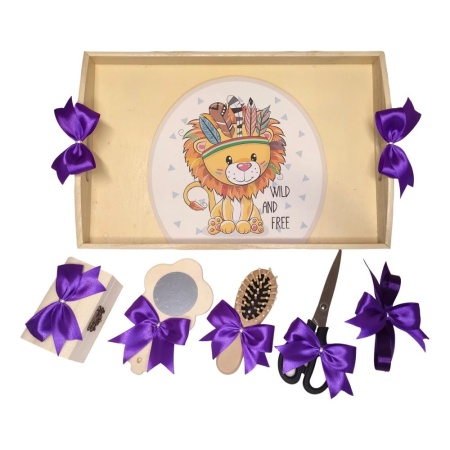Set tava mot ruperea turtei tema Leu, fundite Mov, Denikos® TV047 - Img 2