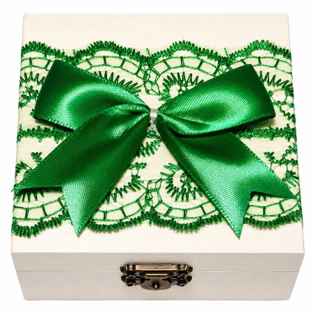 Set prima baita dupa botez cu nasii pentru baiat sau fata - Cutie eleganta, sapun, fulg si borcanel cu ingrediente traditionale, decor verde, Denikos® NK110 - Img 3