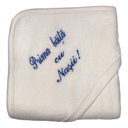 Set prima baita cu nasii, set baita dupa botez, traditional albastru, Denikos® NK92 - Img 3