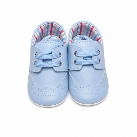 Pantofiori bleu pentru botez baieti - eleganti, comozi si usori pentru bebelusi, Denikos® H057 - Img 3