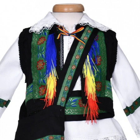 Set botez traditional baietel, trusou botez landou, lumanare si costum traditional, Denikos® 1044 - Img 4