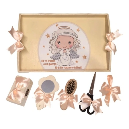 Set tavita mot ruperea turtei tema ingeras, fetita, fundite Somon, Denikos® TV037 - Img 2