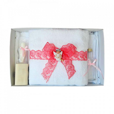 Trusou botez dantela corai si ingeras Denikos® 427