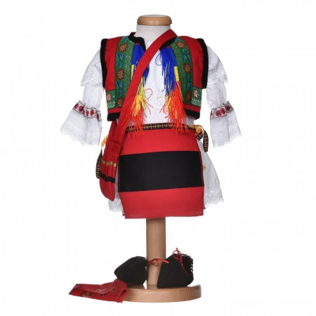Set botez traditional fetita, rochita botez populara, trusou botez si lumanare, decor national, Denikos® C9293 - Img 2