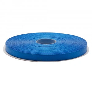Panglica funda saten 1 cm latime, culoare albastru, Denikos, rola 22 m