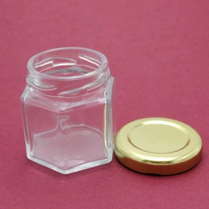 Borcanele hexagonale 45 ml cu capac DBOR45 - Img 2